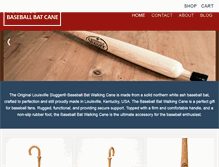 Tablet Screenshot of baseballbatcane.com